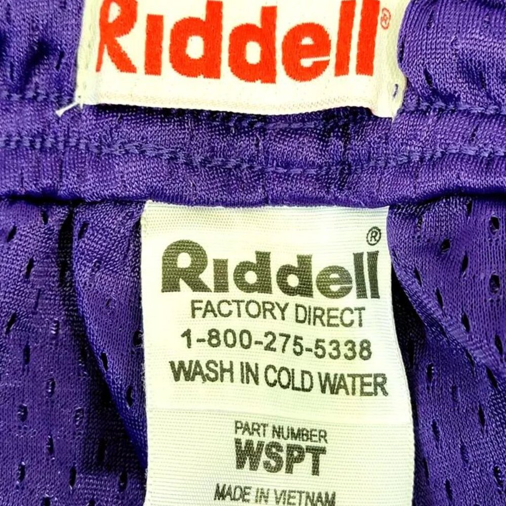Riddell Mesh Athletic Basketball Shorts Mens 3XL Purple Drawstring WSPT Sport - Picture 5 of 6